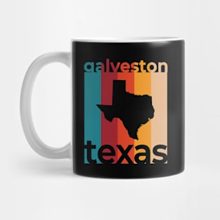 Galveston Texas Retro Mug